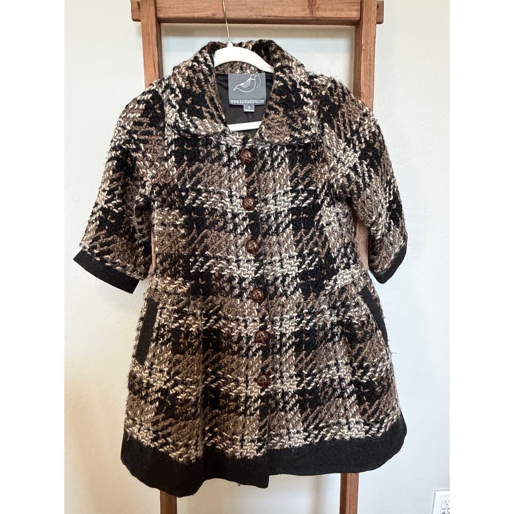 Knitted Dove | Anthropologie | Plaid Wool Blend | Coat
